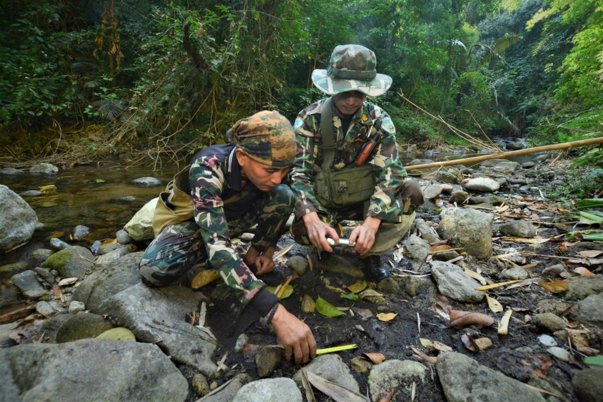 Rangers at a training camp
