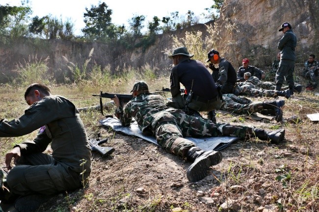 Ausbildungscamp der Wildhüter Schiesstraining